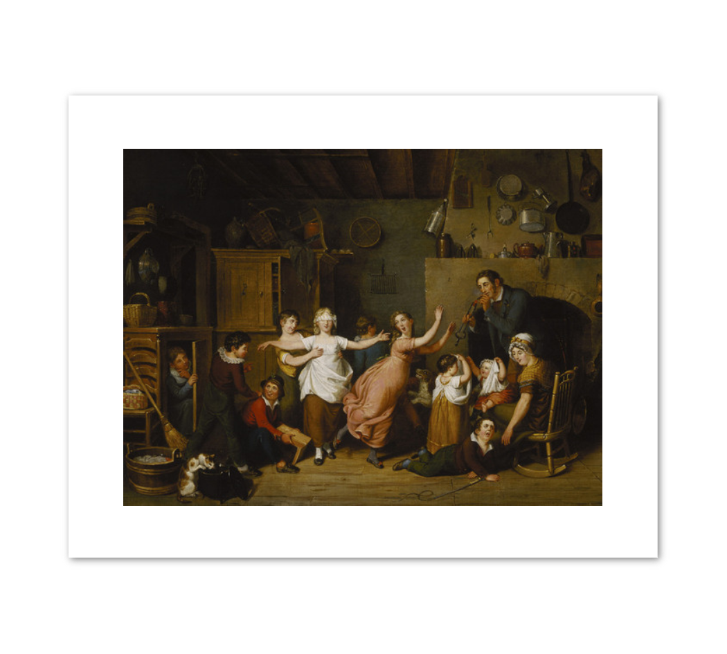 John Lewis Krimmel, Blind Man's Buff, 1814, Fine Art Prints in various sizes by Museums.Co