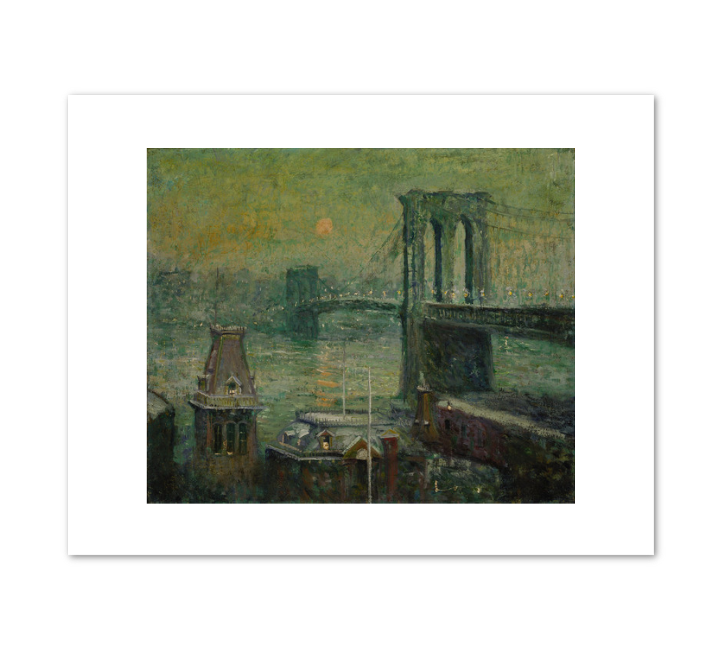 Ernest Lawson, Brooklyn Bridge, 1917–20, Fine Art Prints in various sizes by Museums.Co
