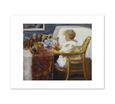 Frederick MacMonnies, Baby Berthe in a High Chair with Toys, 1896 or 1897, Terra Foundation for American Art. Fine Art Prints in various sizes by Museums.Co
