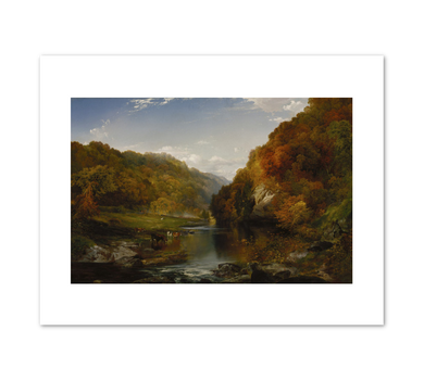 Thomas Moran, Autumn Afternoon, the Wissahickon, 1864, Terra Foundation for American Art. Fine Art Prints in various sizes by Museums.Co