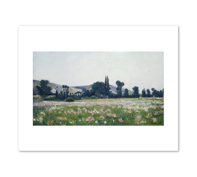 Theodore Wendel, Flowering Fields, Giverny, 1889, Terra Foundation for American Art. Fine Art Prints in various sizes by Museums.Co
