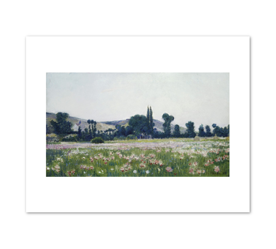 Theodore Wendel, Flowering Fields, Giverny, 1889, Terra Foundation for American Art. Fine Art Prints in various sizes by Museums.Co