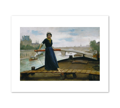 Henry Bacon, Lady in a Boat, 1879, Terra Foundation for American Art. Fine Art Prints in various sizes by Museums.Co