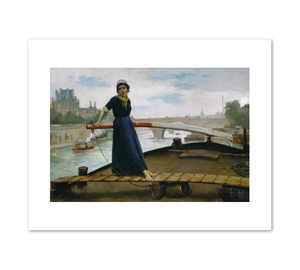 Henry Bacon, Lady in a Boat, 1879, Terra Foundation for American Art. Fine Art Prints in various sizes by Museums.Co