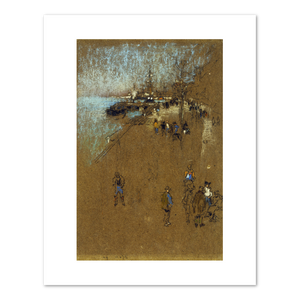 James Abbott McNeill Whistler, The Zattere: Harmony in Blue and Brown, c.1879, Terra Foundation for American Art. Fine Art Prints in various sizes by Museums.Co