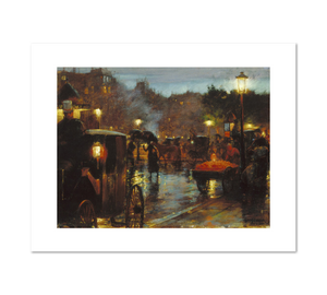 Charles Courtney Curran, Paris at Night, 1889, Fine Art Prints in various sizes by Museums.Co