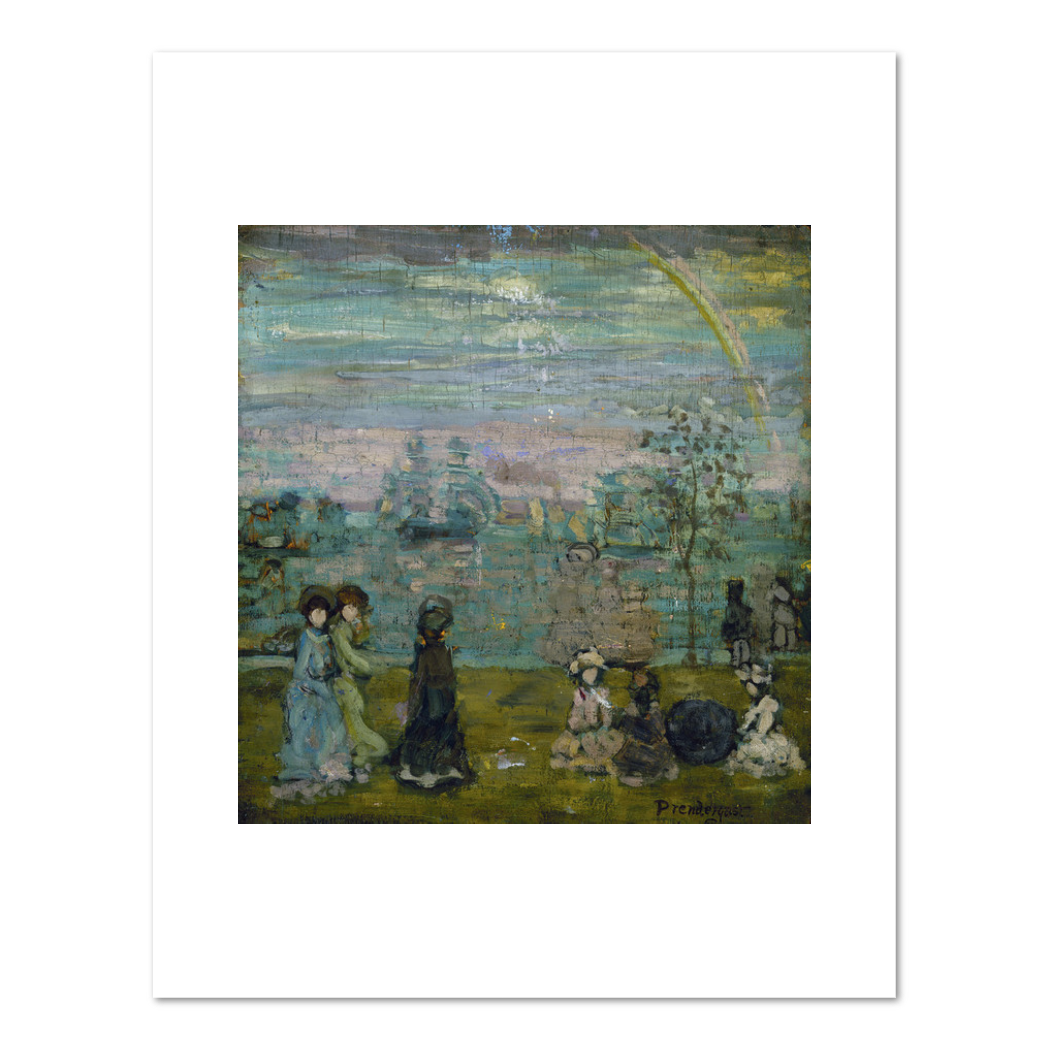 Maurice Prendergast, Promenade with Parasols, between 1895 and 1897, Fine Art Prints in various sizes by Museums.Co