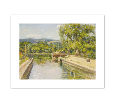 Theodore Robinson, Canal Scene, 1893, Fine Art Prints in various sizes by Museums.Co