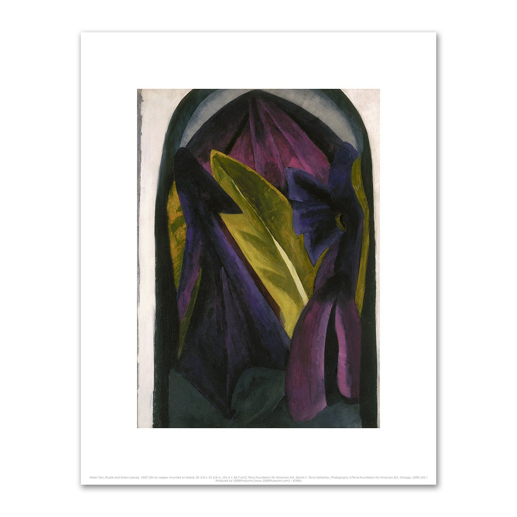 Helen Torr, Purple and Green Leaves, 2020ArtSolutions