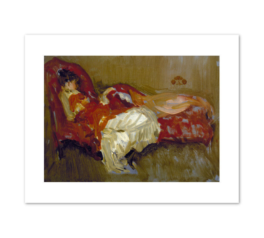 James Abbott McNeill Whistler, Note in Red: The Siesta, by 1884, Terra Foundation for American Art. Fine Art Prints in various sizes by Museums.Co