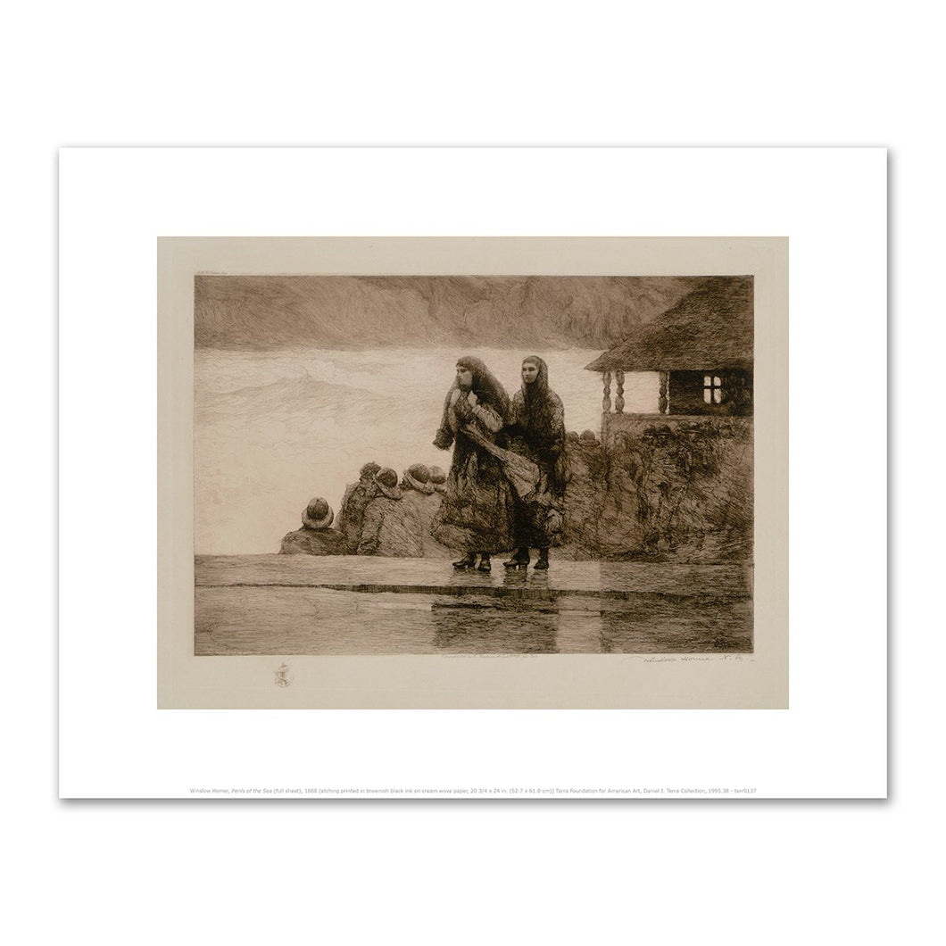 Winslow Homer, Perils of the Sea (full sheet), Art Print in 4 sizes by 2020ArtSolutions