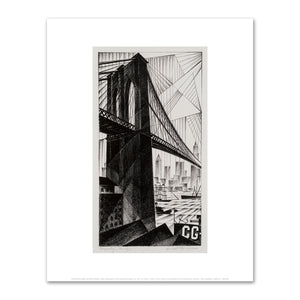 Arnold Rönnebeck, Brooklyn Bridge, 1925, Fine Art Prints in various sizes by Museums.Co
