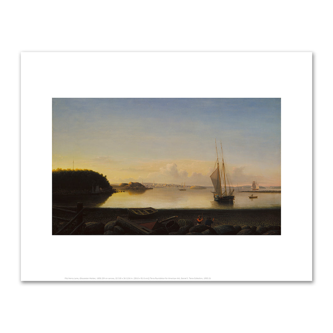 Fitz Henry Lane, Gloucester Harbor, 1856, Terra Foundation for American Art. Fine Art Prints in various sizes by Museums.Co