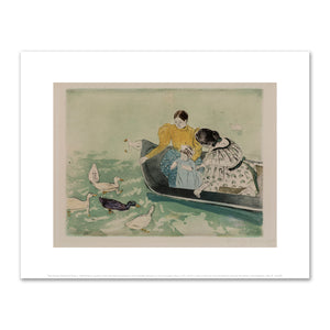 Mary Cassatt, Feeding the Ducks, c. 1895, Fine Art Prints in various sizes by Museums.Co