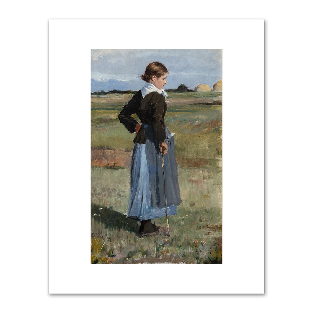 Childe Hassam, French Peasant Girl, c. 1883, Terra Foundation for American Art. Fine Art Prints in various sizes by Museums.Co