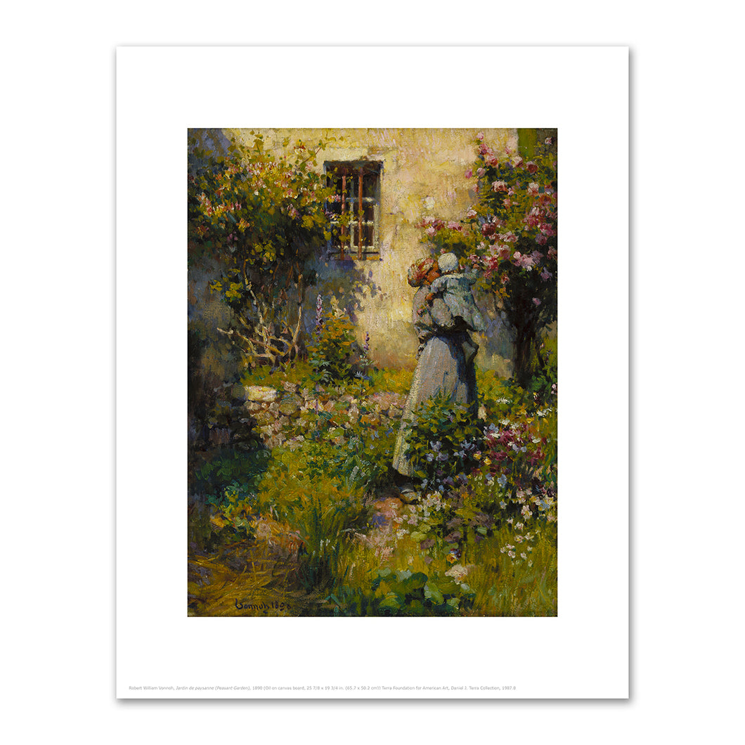 Robert Vonnoh, Jardin de paysanne (Peasant Garden), 1890, Terra Foundation for American Art. Fine Art Prints in various sizes by Museums.Co