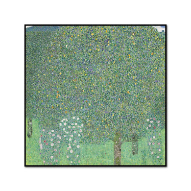 Rosebushes Under the Trees by Gustav Klimt Artblock