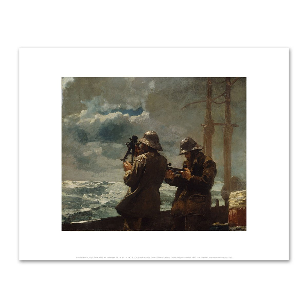 Winslow Homer, Eight Bells, 1886, Fine Art Prints in various sizes by Museums.Co