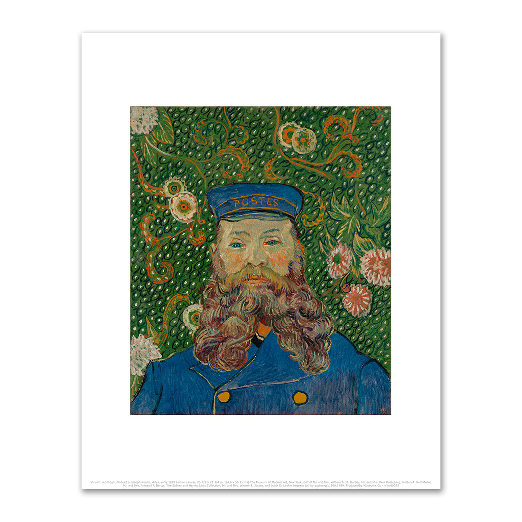 Vincent van Gogh, Portrait of Joseph Roulin, Arles, early 1889, Fine Art Prints in various sizes by Museums.Co