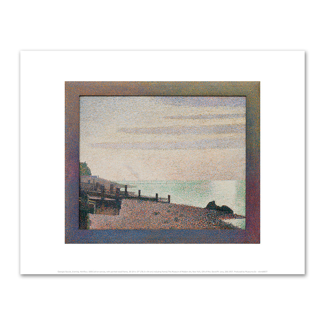 Georges-Pierre Seurat, Evening, Honfleur, 1886, Fine Art Prints in various sizes by Museums.Co
