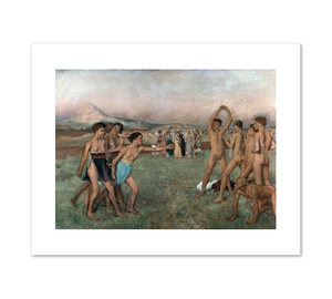 Edgar Degas, Young Spartans exercising, c. 1860, Fine Art Prints in various sizes by Museums.Co