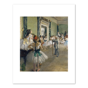 Edgar Degas, The Dance Class, begun 1873, completed 1875–1876, Fine Art Prints in various sizes by Museums.Co