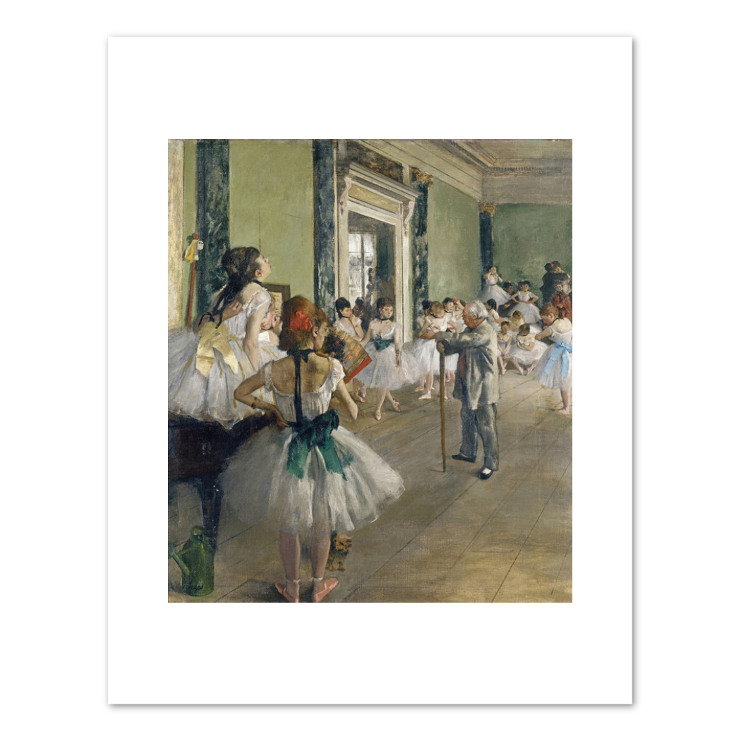 Edgar Degas, The Dance Class, begun 1873, completed 1875–1876, Fine Art Prints in various sizes by Museums.Co