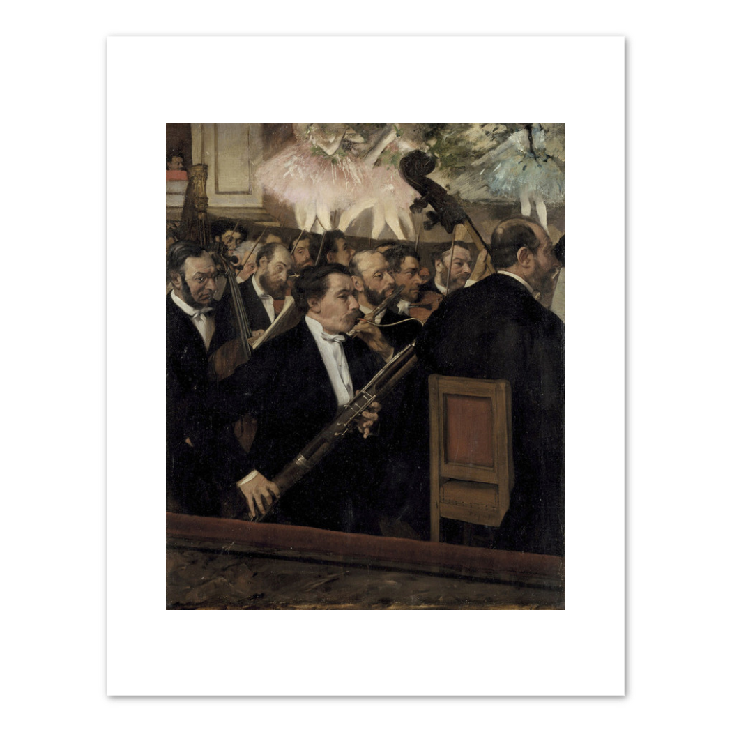 Edgar Degas, The Orchestra of the Opéra, 1870, Musée d'Orsay. Fine Art Prints in various sizes by Museums.Co
