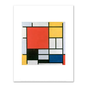 Piet Mondrian, Composition with Red, Yellow, Blue, and Black, 1921, Kunstmuseum Den Haag. Fine Art Prints in various sizes by Museums.Co