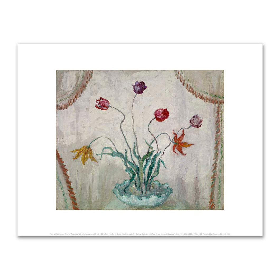 Florine Stettheimer, Bowl of Tulips, not dated, Fine Art Prints in various sizes by Museums.Co