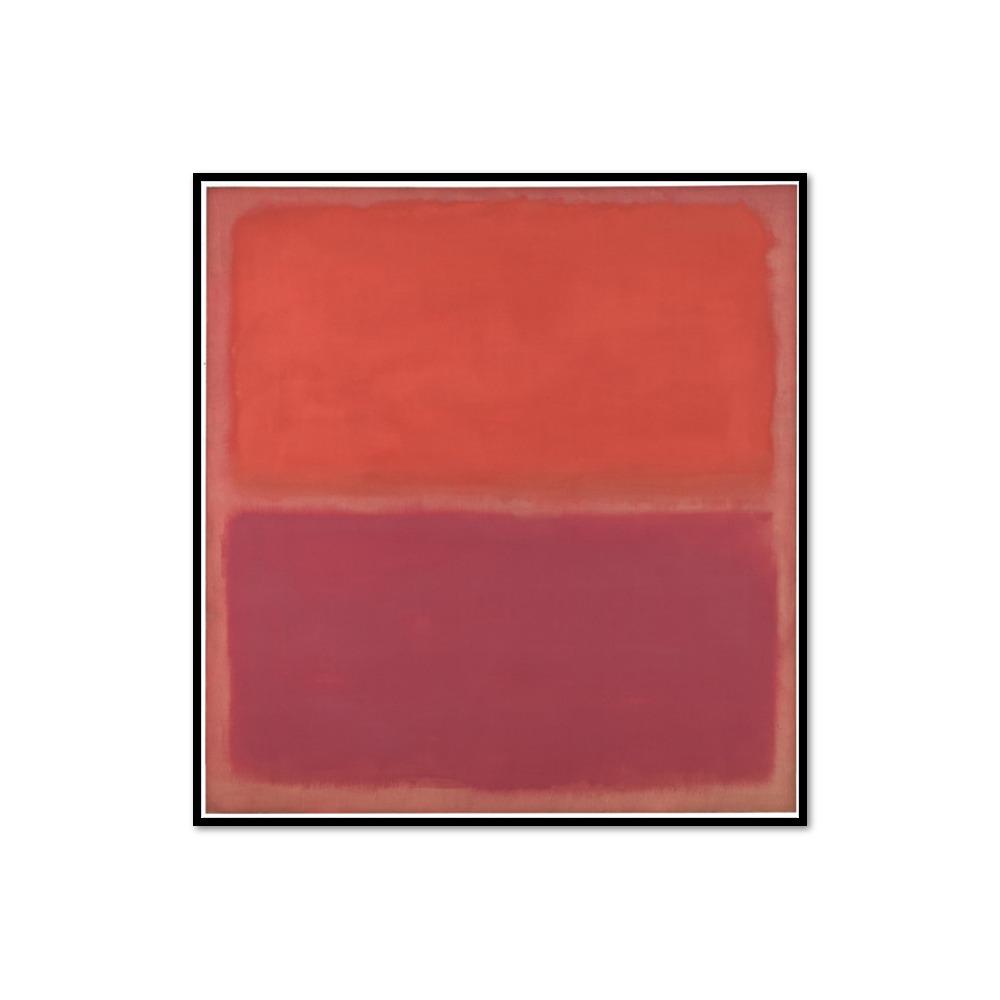 Mark Rothko, No. 3, Framed Art Print with black frame in 3 sizes by Museums.Co