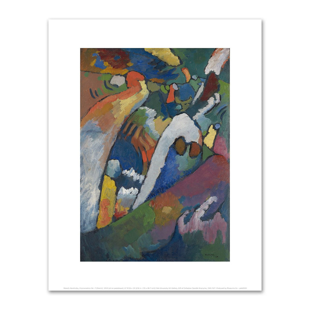 Wassily Kandinsky, Improvisation No. 7 (Storm), 1910, Fine Art Prints in various sizes by Museums.Co