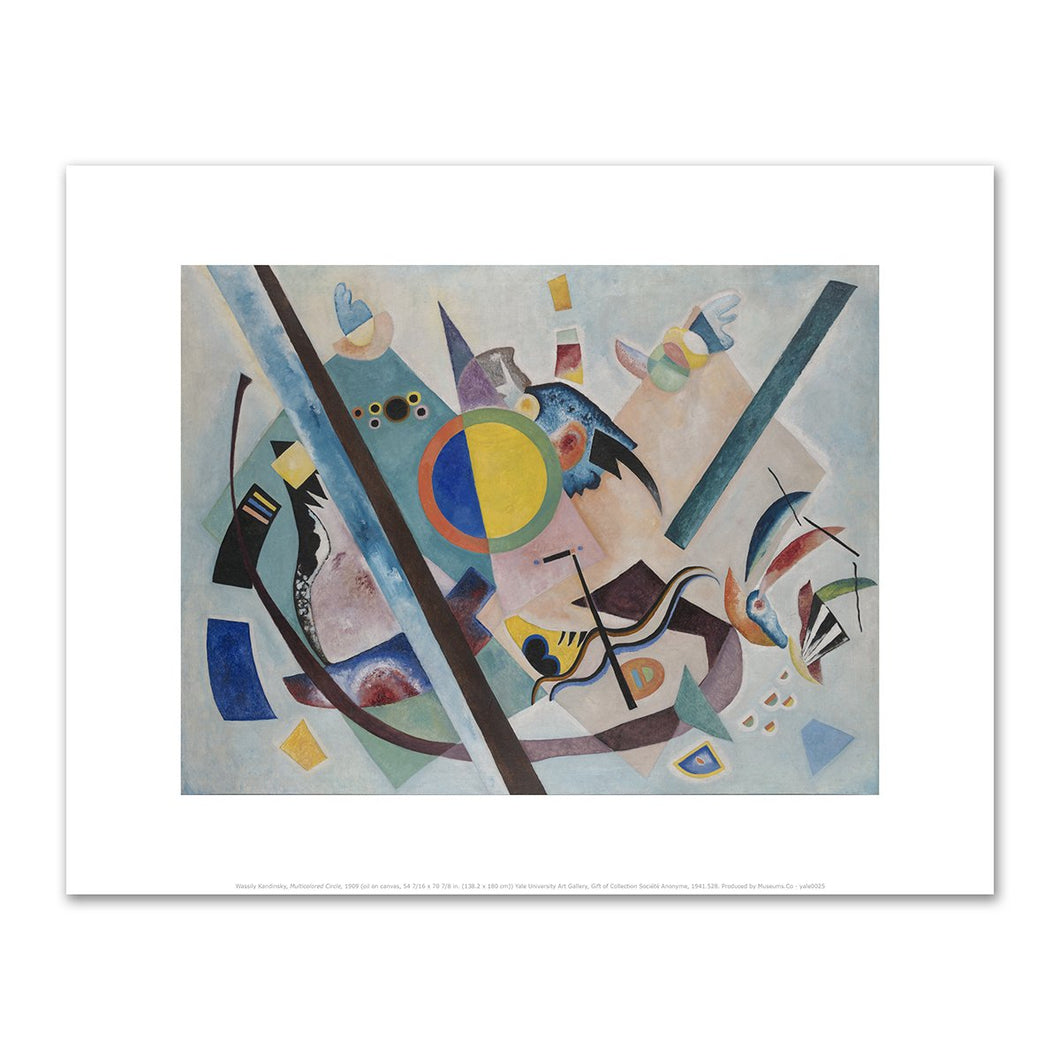 Wassily Kandinsky, Multicolored Circle, 1909, art prints in various sizes by 2020ArtSolutions